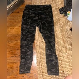 M Camo Fabletics Powerhold 7/8 high waisted leggings, lightly worn